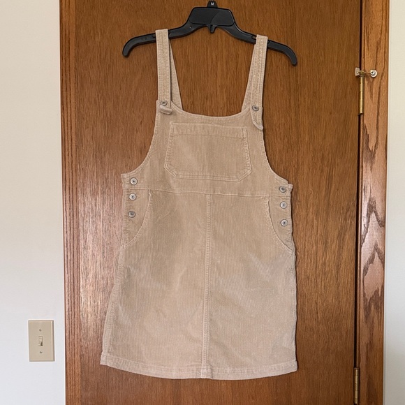 American Eagle Outfitters Dresses & Skirts - American Eagle Outfitters Tan Corduroy Pinafore Dress